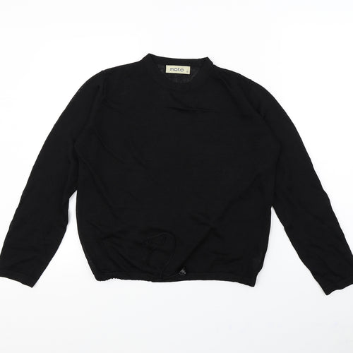 Moto Womens Black   Pullover Jumper Size S
