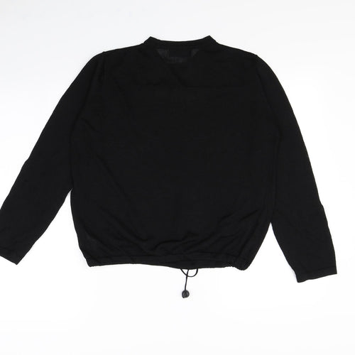 Moto Womens Black   Pullover Jumper Size S