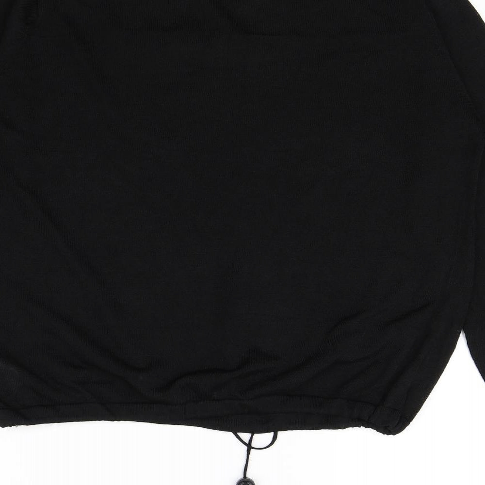 Moto Womens Black   Pullover Jumper Size S