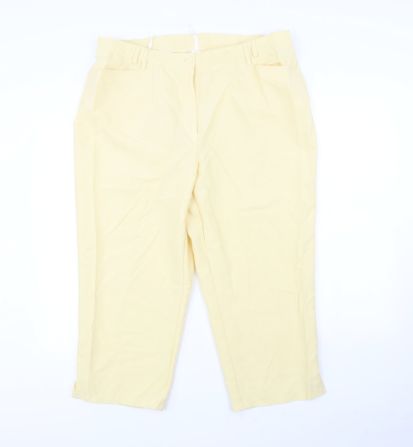 Preworn Womens Yellow   Trousers  Size 38 L21 in