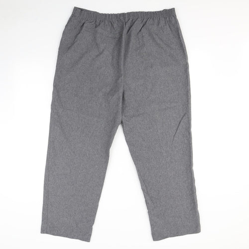 Bm collection Womens Grey   Dress Pants Trousers Size 18 L30 in