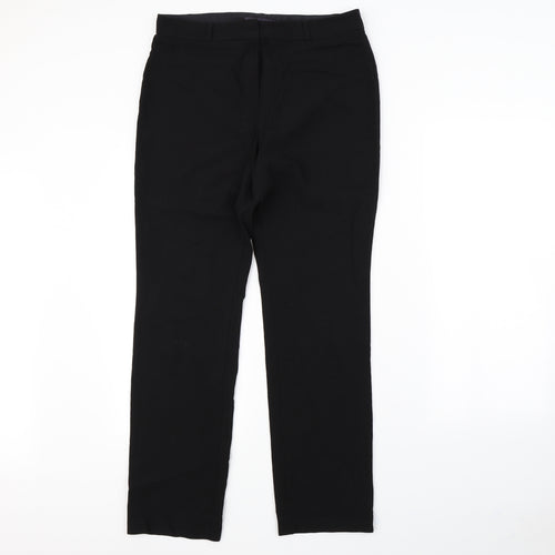 m&s Womens Black   Dress Pants Trousers Size 12 L29 in