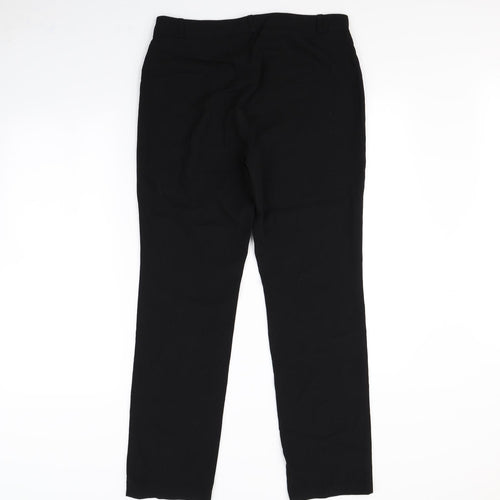 m&s Womens Black   Dress Pants Trousers Size 12 L29 in