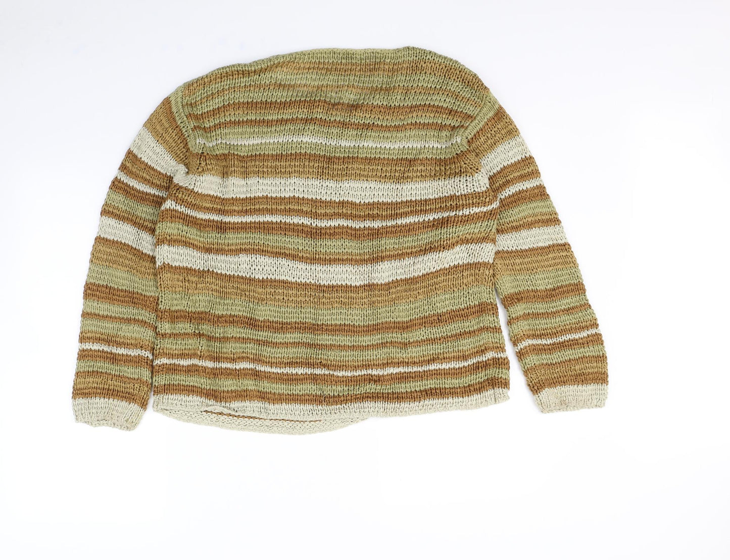 m&S Womens Multicoloured Striped  Pullover Jumper Size 16