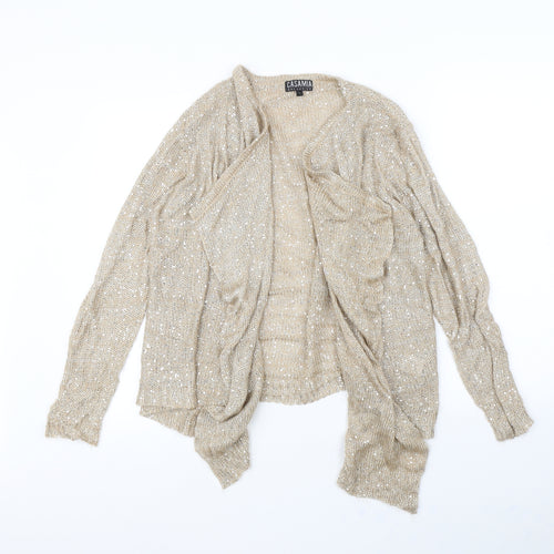 Casamia Womens Beige   Cardigan Jumper Size L
