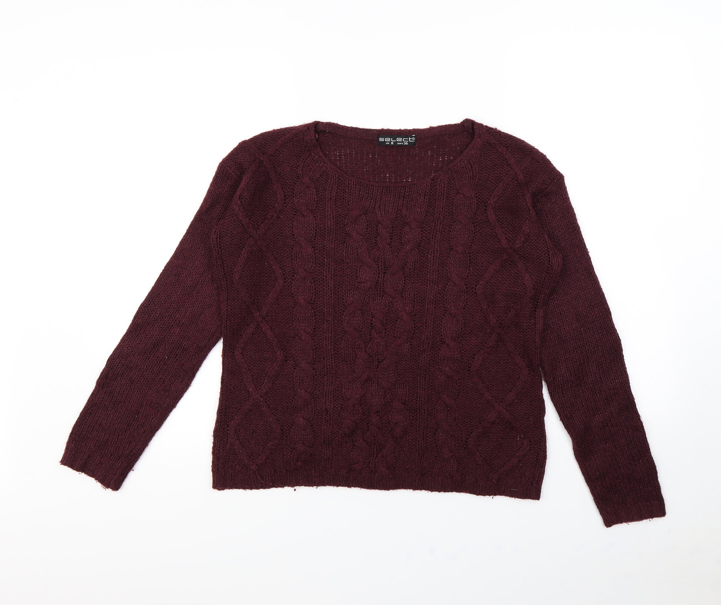 Select Womens Red   Pullover Jumper Size 8