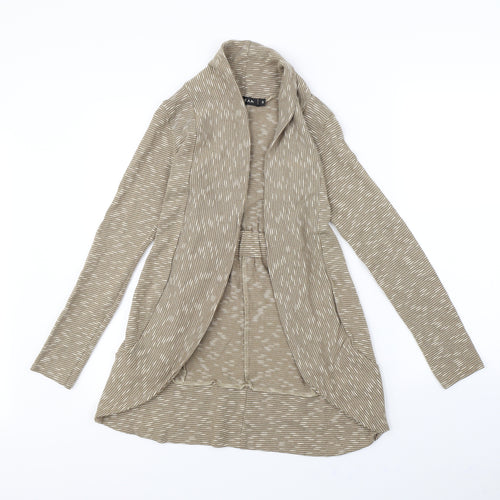 DREAM Womens Brown Herringbone  Cardigan Jumper Size 8