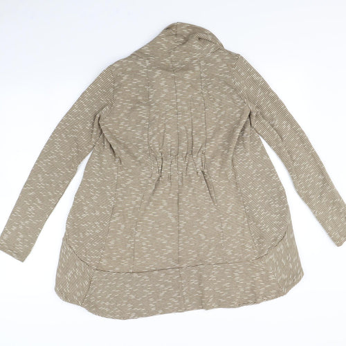 DREAM Womens Brown Herringbone  Cardigan Jumper Size 8