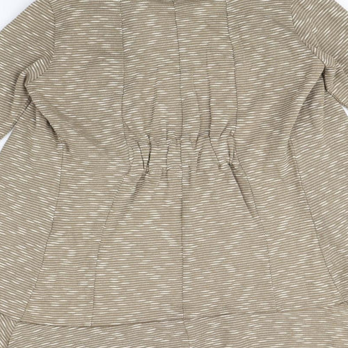 DREAM Womens Brown Herringbone  Cardigan Jumper Size 8