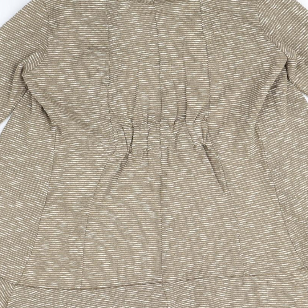 DREAM Womens Brown Herringbone  Cardigan Jumper Size 8