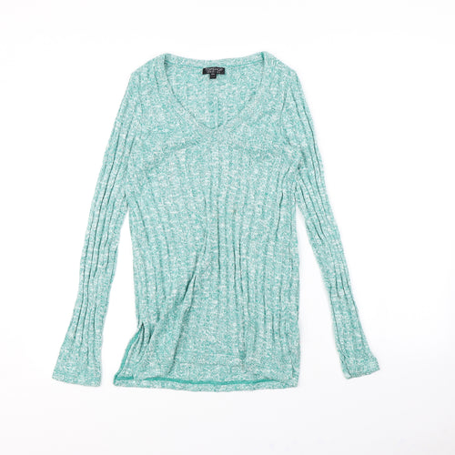 Topshop Womens Green   Pullover Jumper Size 8