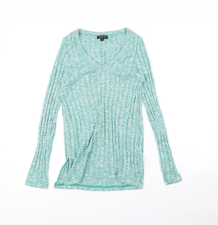 Topshop Womens Green   Pullover Jumper Size 8
