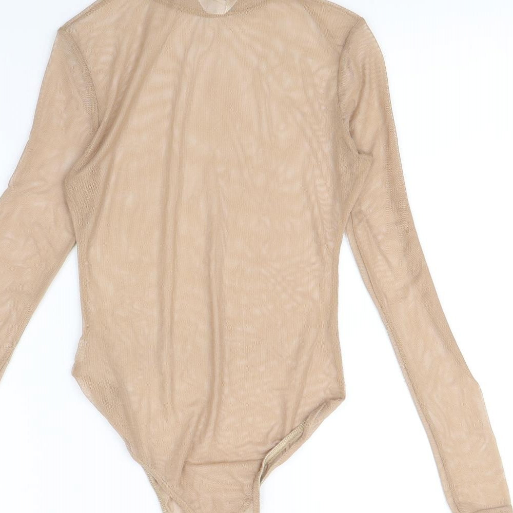 Rokoko Womens Beige   Bodysuit One-Piece Size S