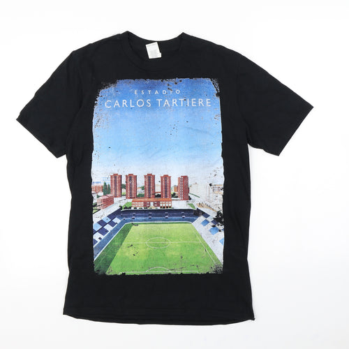 Gildan Mens Black    T-Shirt Size S