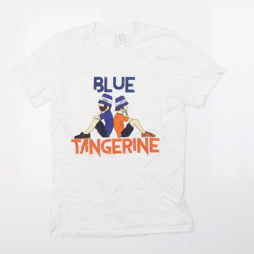 Canvas Mens White    T-Shirt Size S