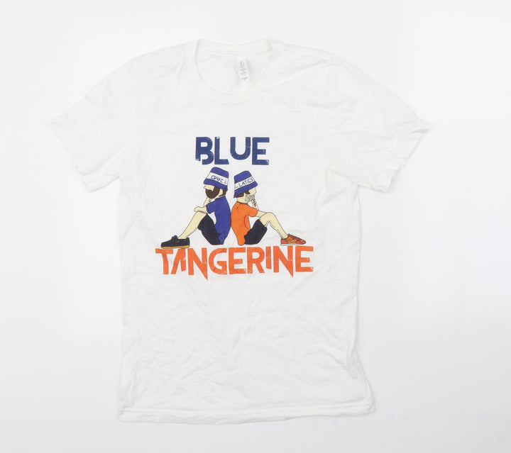 Canvas Mens White T-Shirt Size S