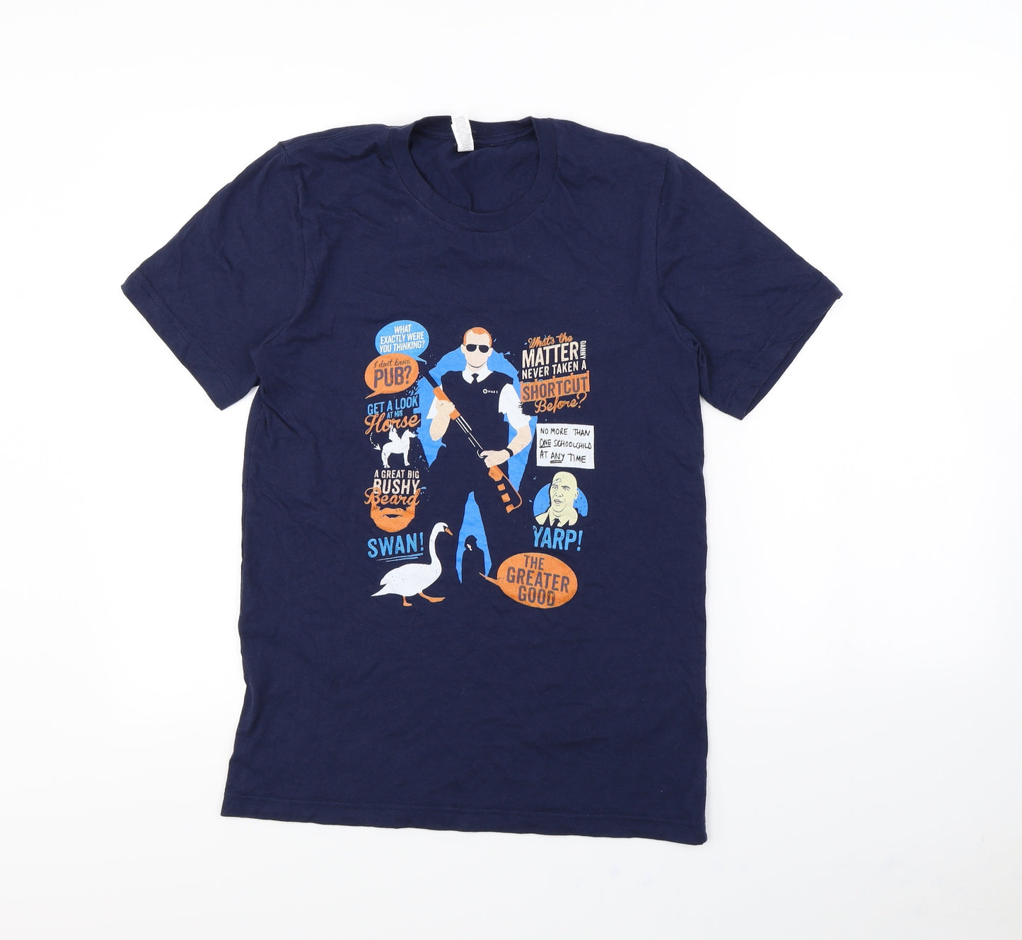 Canvas Mens Blue    T-Shirt Size S