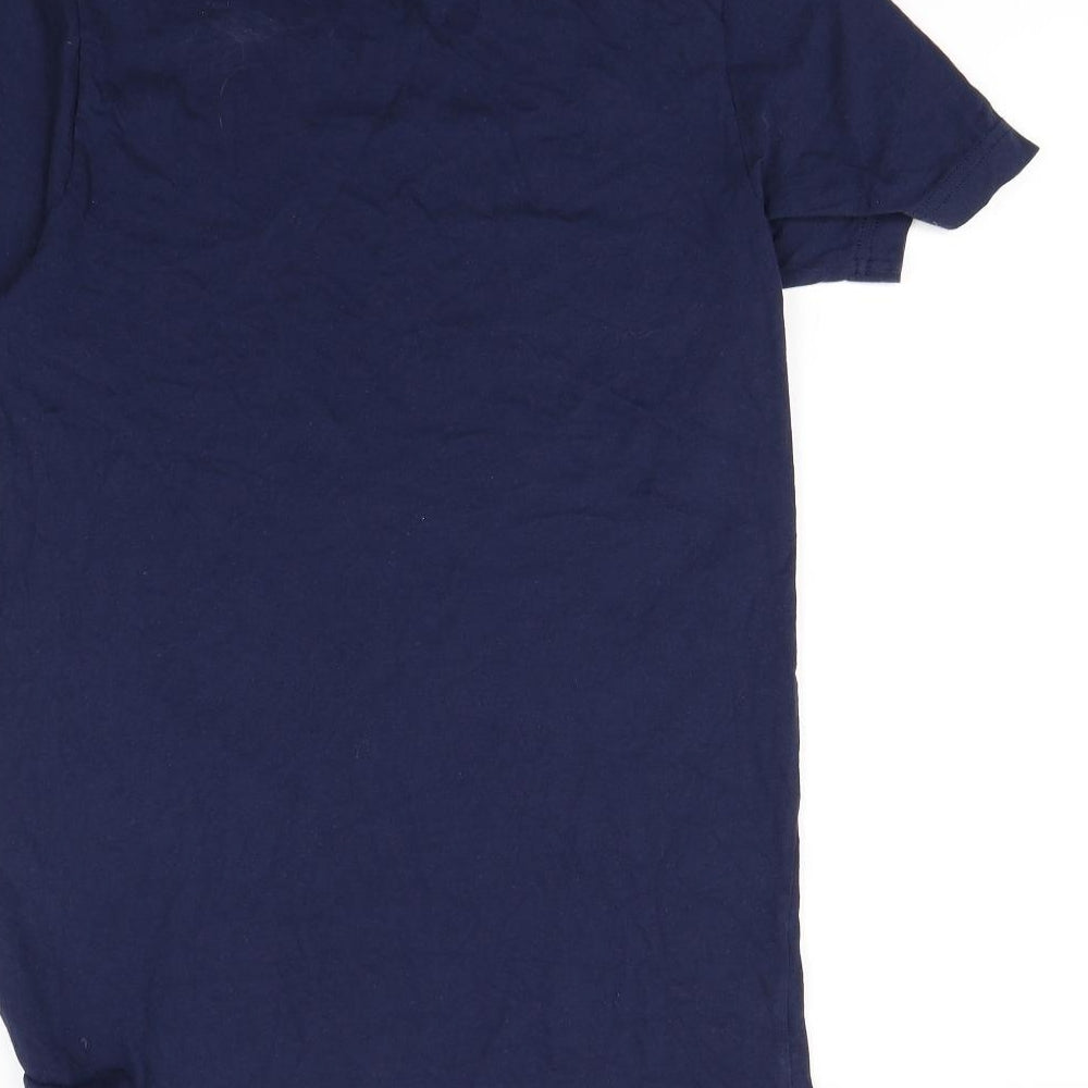 Canvas Mens Blue    T-Shirt Size S