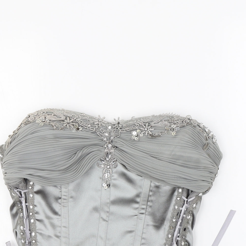 AX Paris Womens Grey   Basic Blouse Size 14