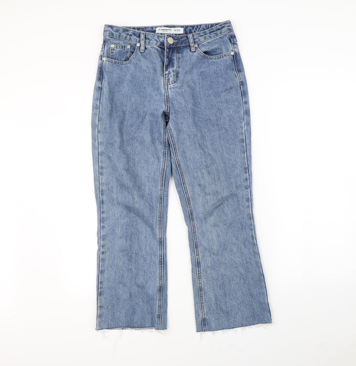 Glamorous Womens Blue   Straight Jeans Size 28 in L30 in