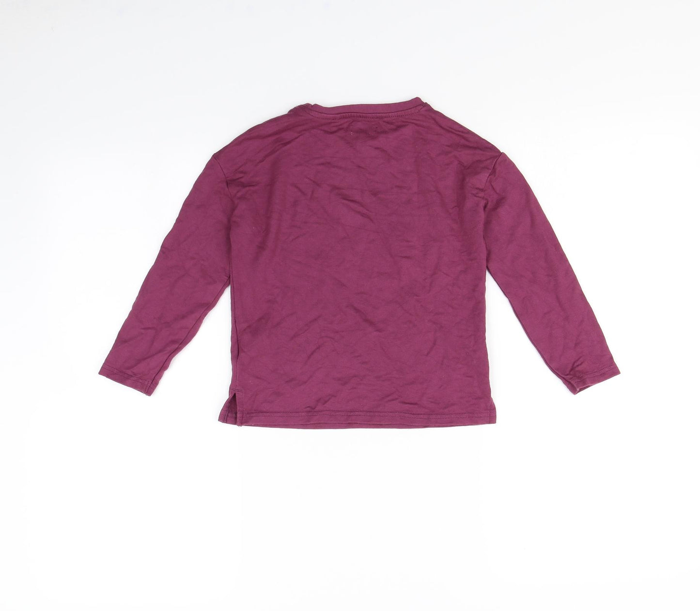 NEXT Girls Purple   Basic T-Shirt Size 5 Years  - Heart
