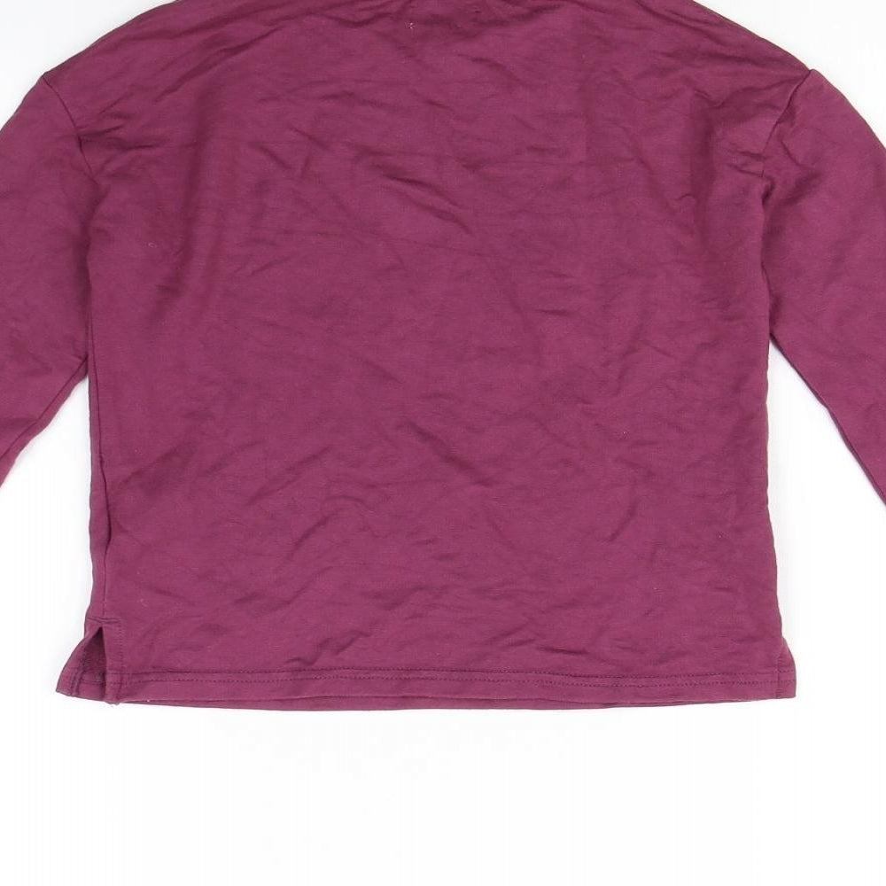 NEXT Girls Purple   Basic T-Shirt Size 5 Years  - Heart