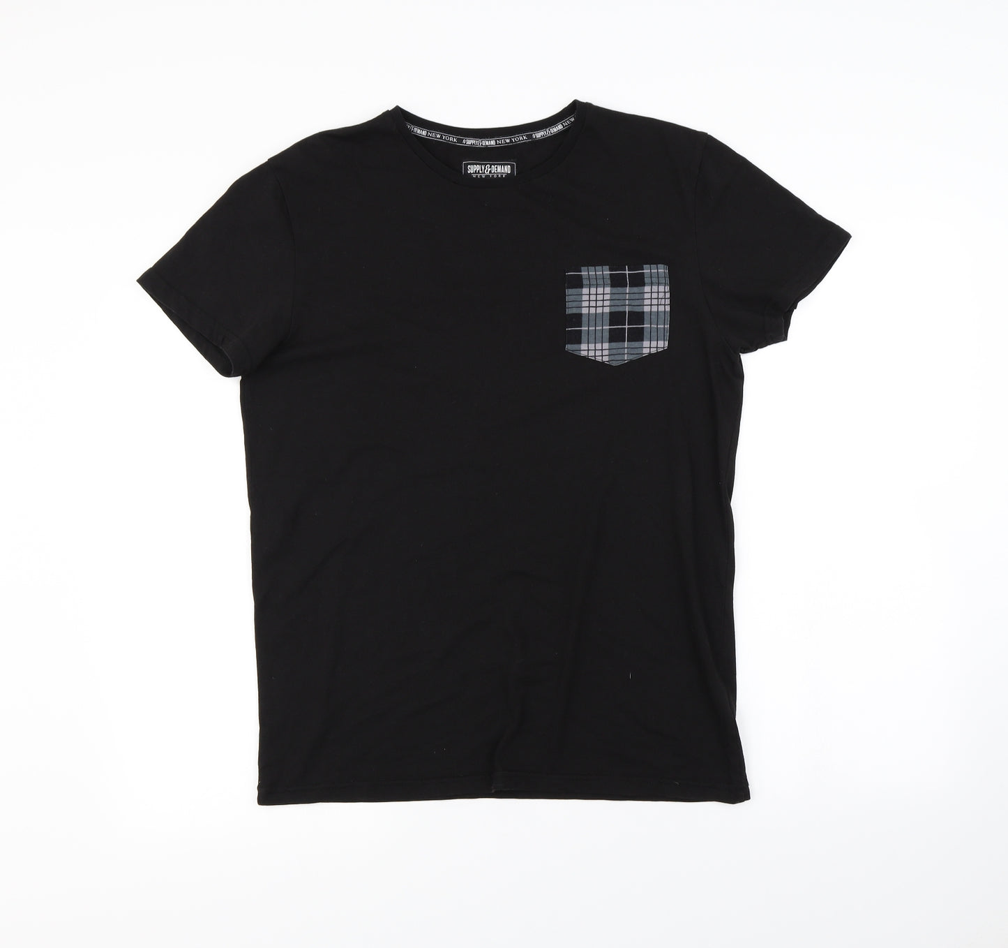 Supply & Demand Co. Mens Black    T-Shirt Size M