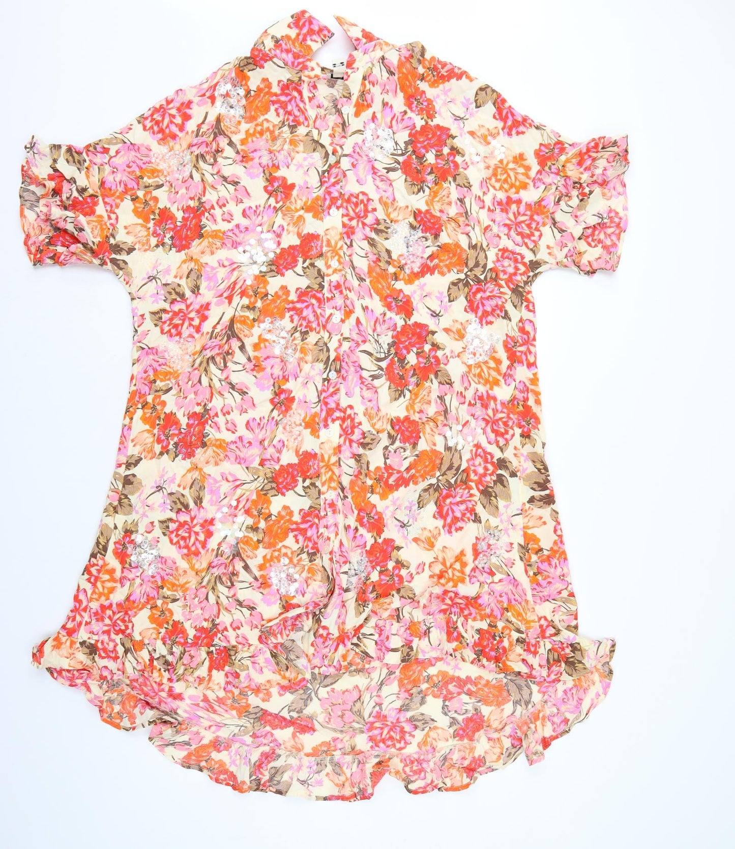 River Island Womens Multicoloured Floral  Shift  Size 12