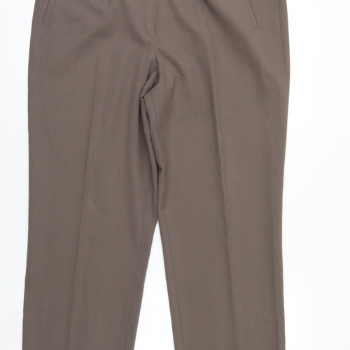 Faber Womens Brown   Trousers  Size 14 L28 in