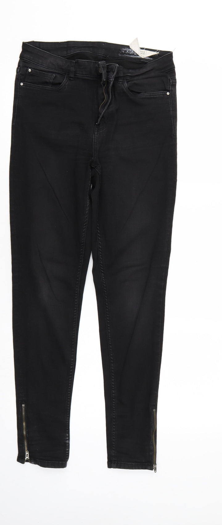 ESMARA Womens Black Denim Skinny Jeans Size 10 L27 in