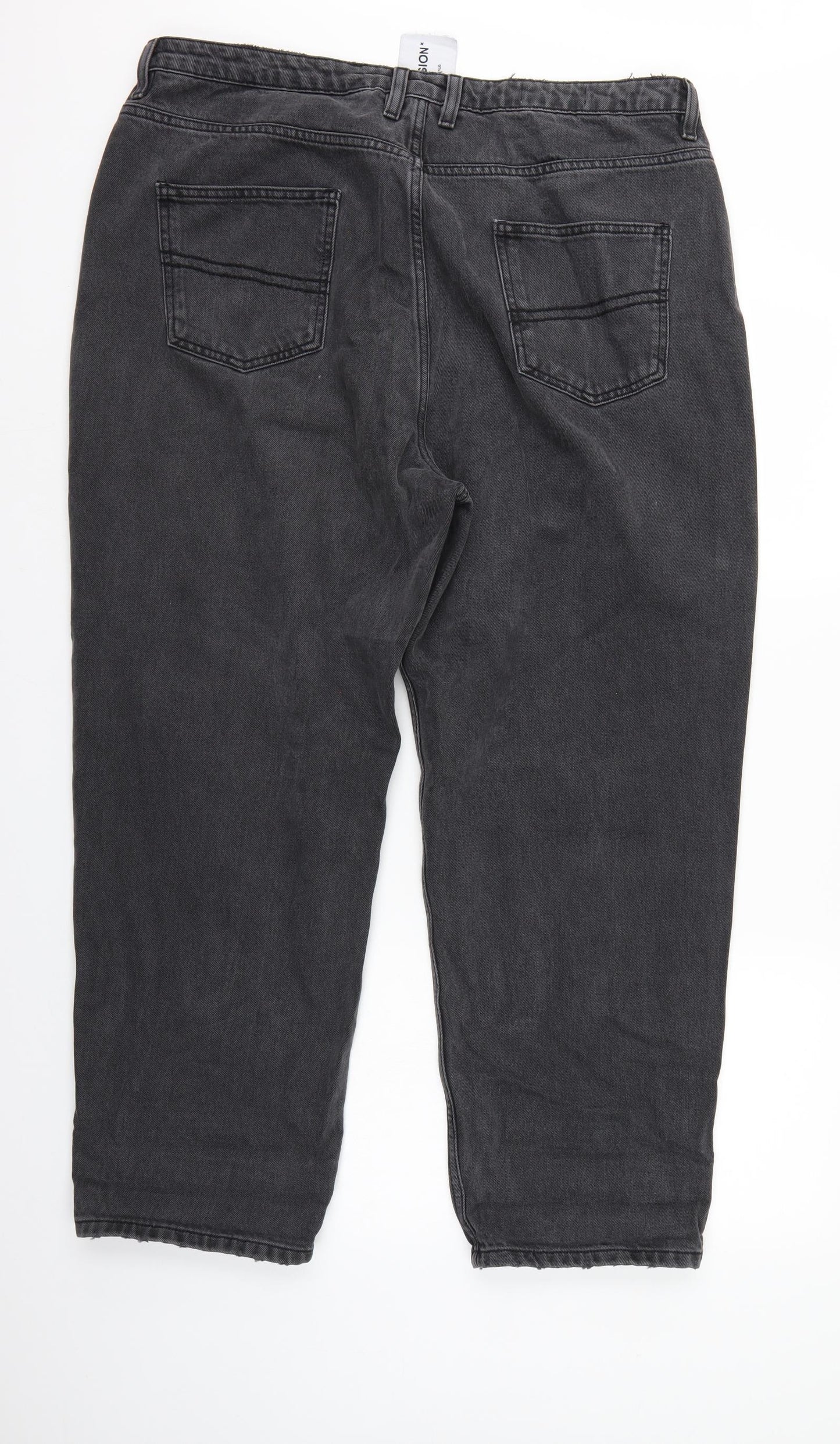 COLLUSION Womens Black  Denim Mom Jeans Size 18 L26 in