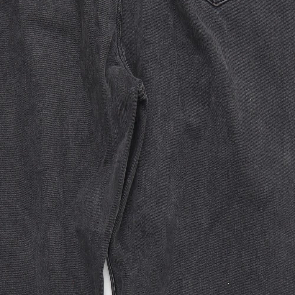 COLLUSION Womens Black  Denim Mom Jeans Size 18 L26 in