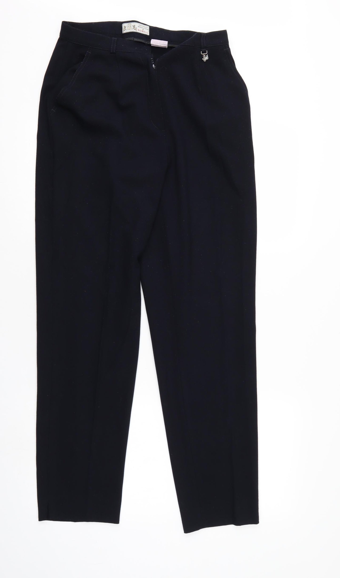Robell Womens Black   Trousers  Size 10 L28 in