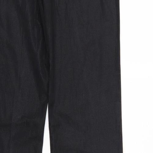 Quiz Womens Black Striped  Trousers  Size 8 L30 in