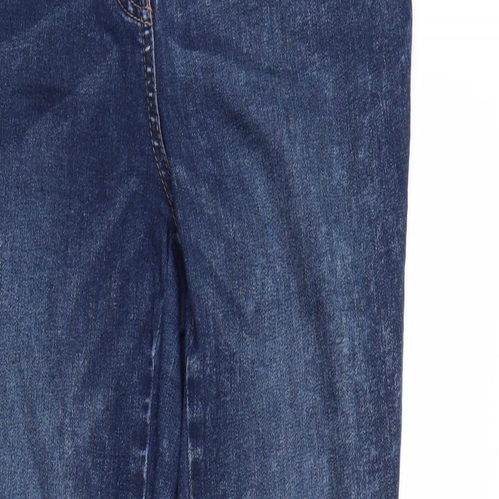 TU Womens Blue  Corduroy Jegging Jeans Size 12 L29 in - Elastic Waist