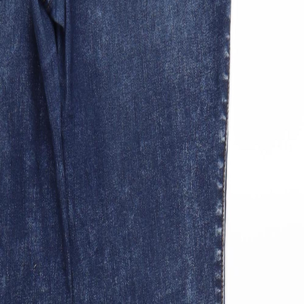 TU Womens Blue  Corduroy Jegging Jeans Size 12 L29 in - Elastic Waist
