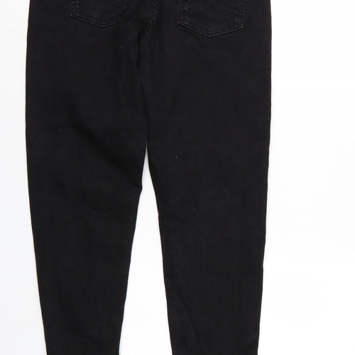 M&S Womens Black  Denim Skinny Jeans Size 12 L27 in