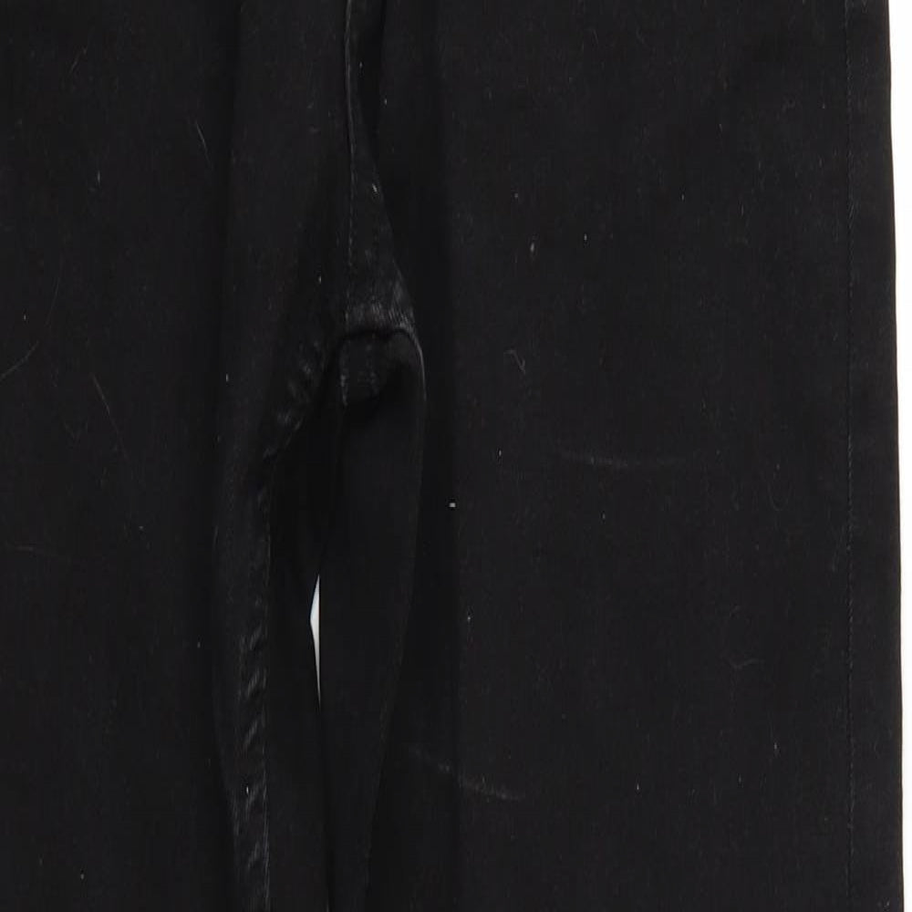 M&S Womens Black  Denim Skinny Jeans Size 12 L27 in