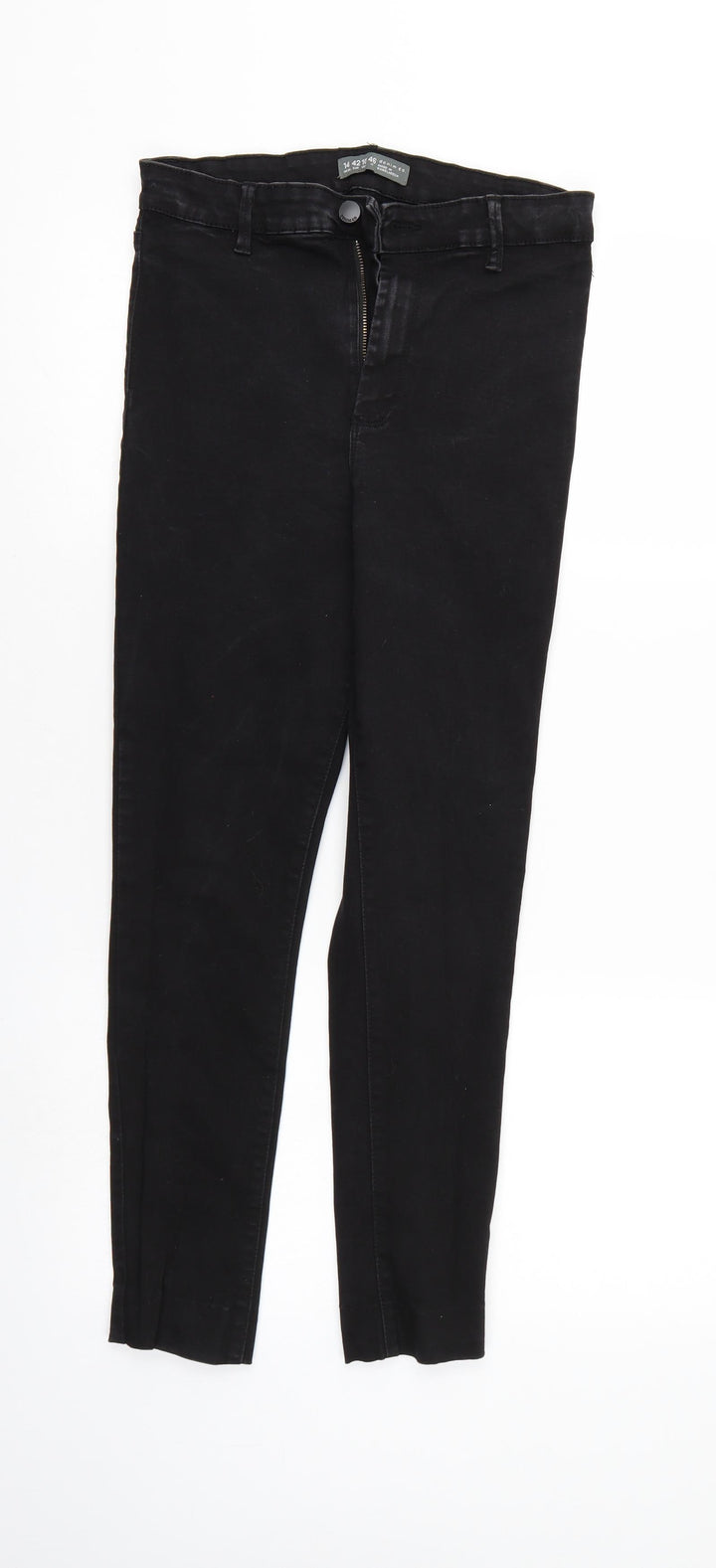 Denim & Co. Womens Black Denim Jegging Jeans Size 14 L25 in - Elastic Waist