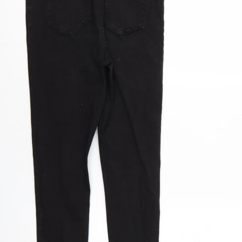 Denim & Co. Womens Black  Denim Jegging Jeans Size 14 L25 in - Elastic Waist