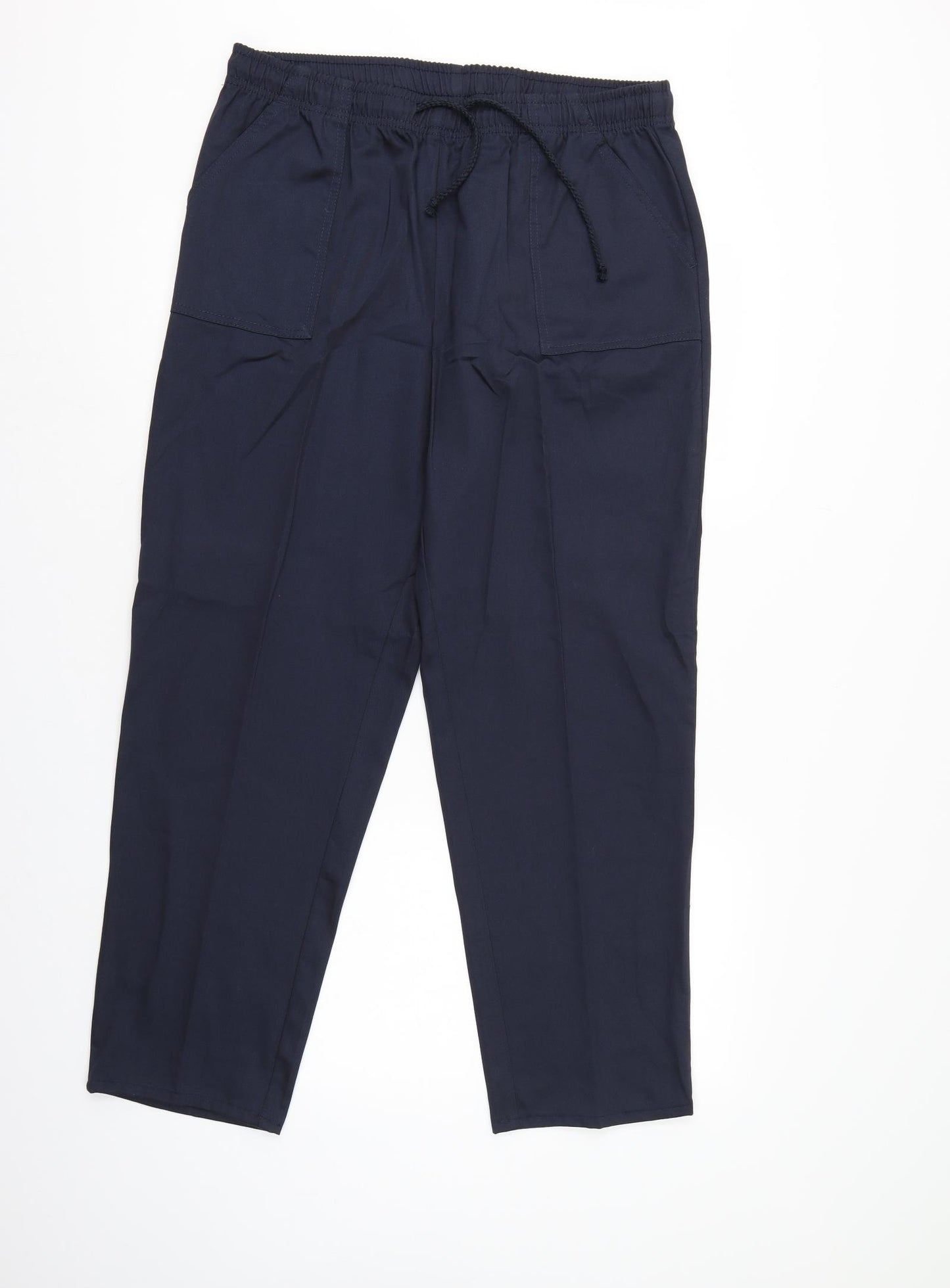 Damart Womens Blue   Trousers  Size 18 L27 in - Elastic Waist