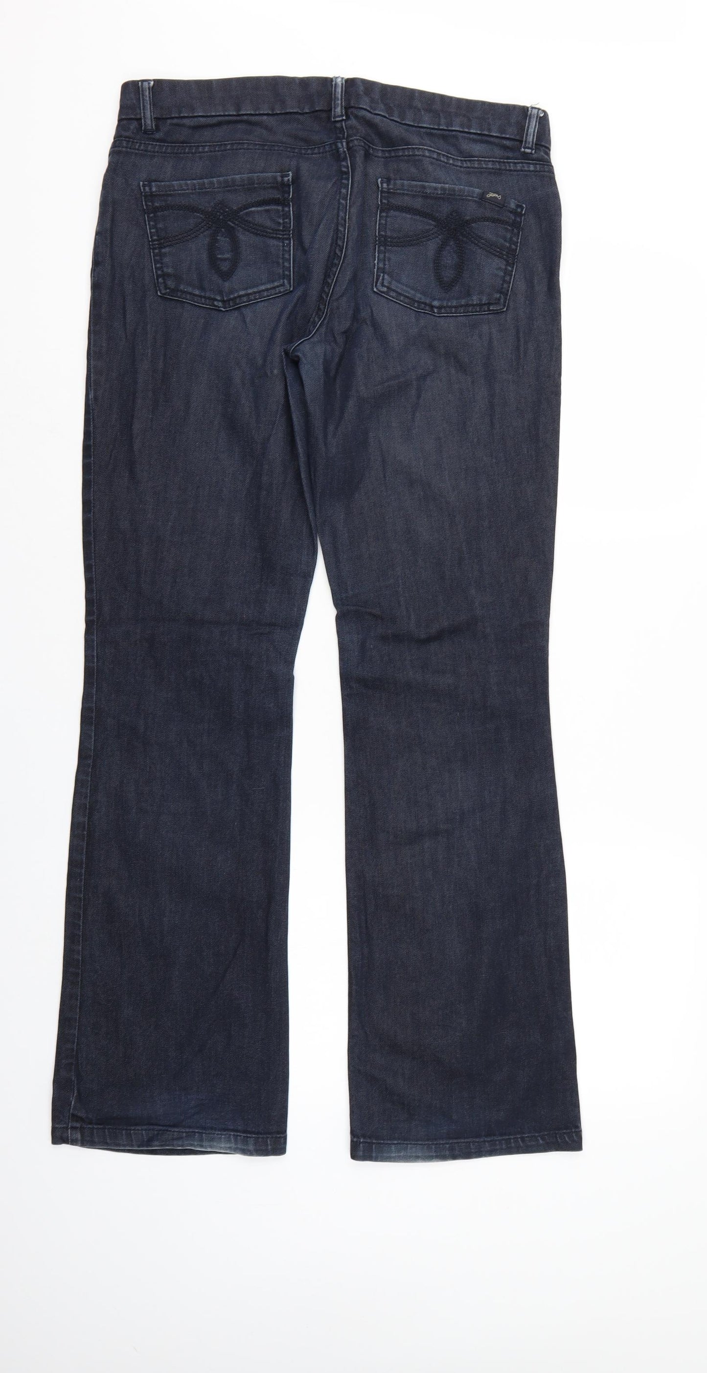 Amber Womens Blue  Denim Straight Jeans Size 12 L31 in