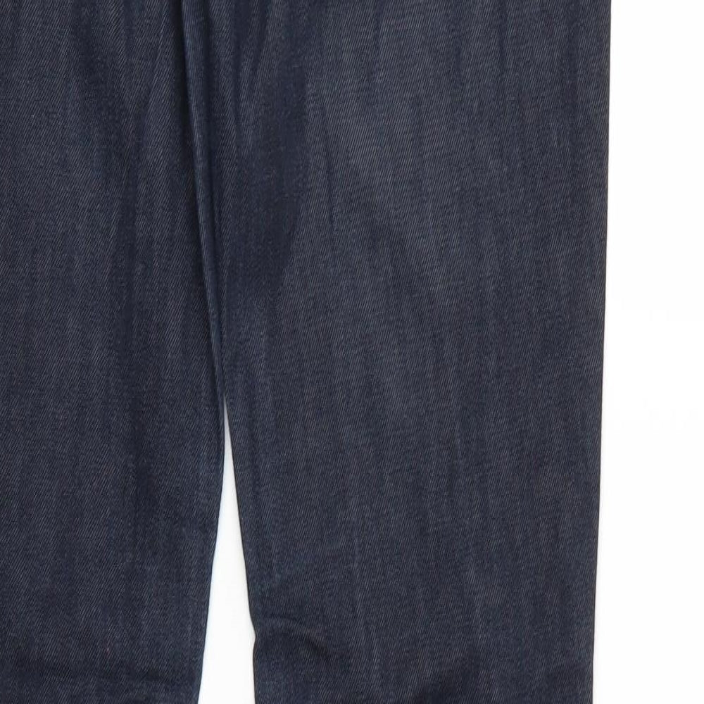 Amber Womens Blue  Denim Straight Jeans Size 12 L31 in