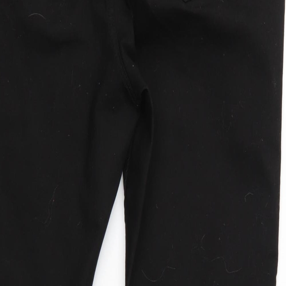 New Look Womens Black  Denim Straight Jeans Size 16 L26 in