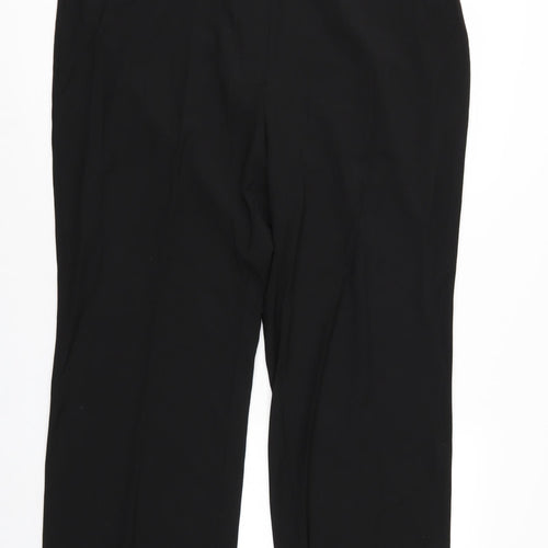 M&S Womens Black   Trousers  Size 18 L27 in