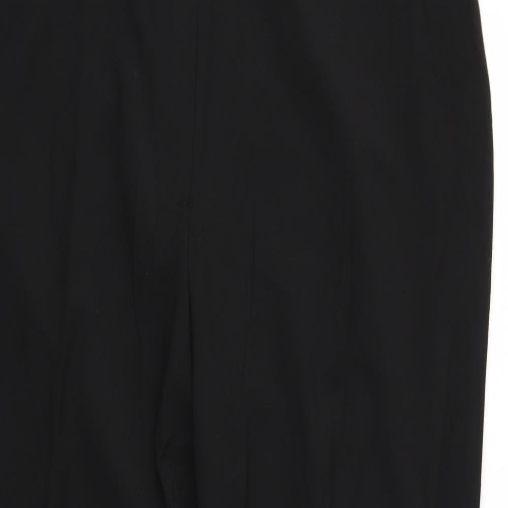 M&S Womens Black   Trousers  Size 18 L27 in