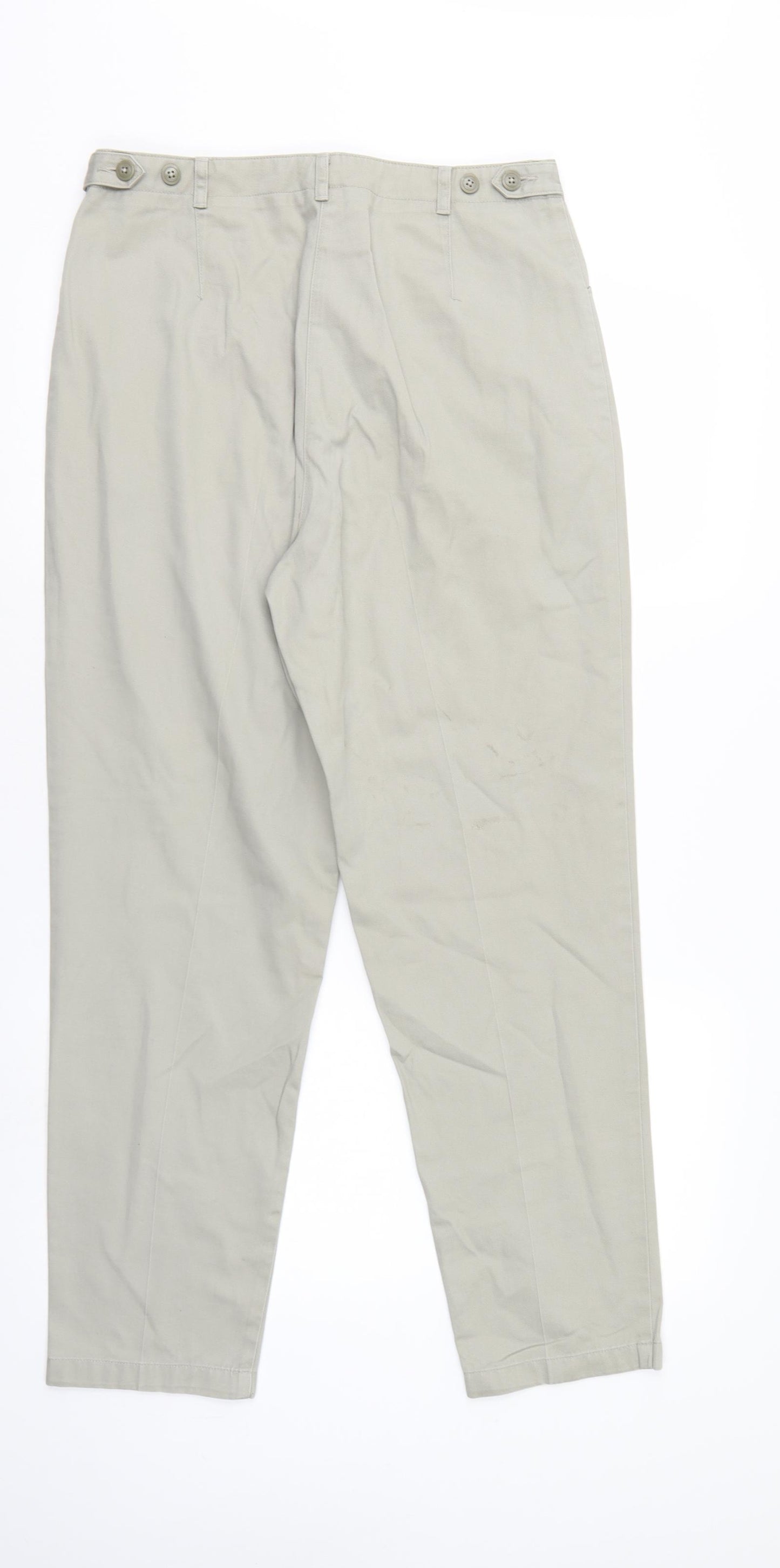 Debenhams Womens Ivory   Chino Trousers Size 12 L27 in