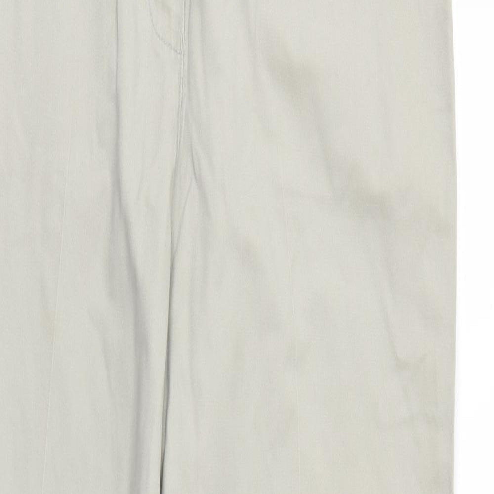 Debenhams Womens Ivory   Chino Trousers Size 12 L27 in
