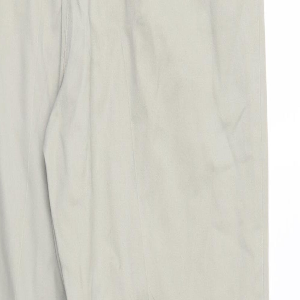 Debenhams Womens Ivory   Chino Trousers Size 12 L27 in