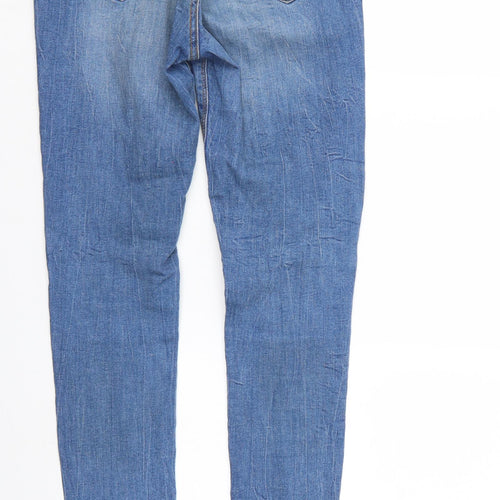 Denim & Co. Womens Blue  Denim Tapered Jeans Size 10 L29 in